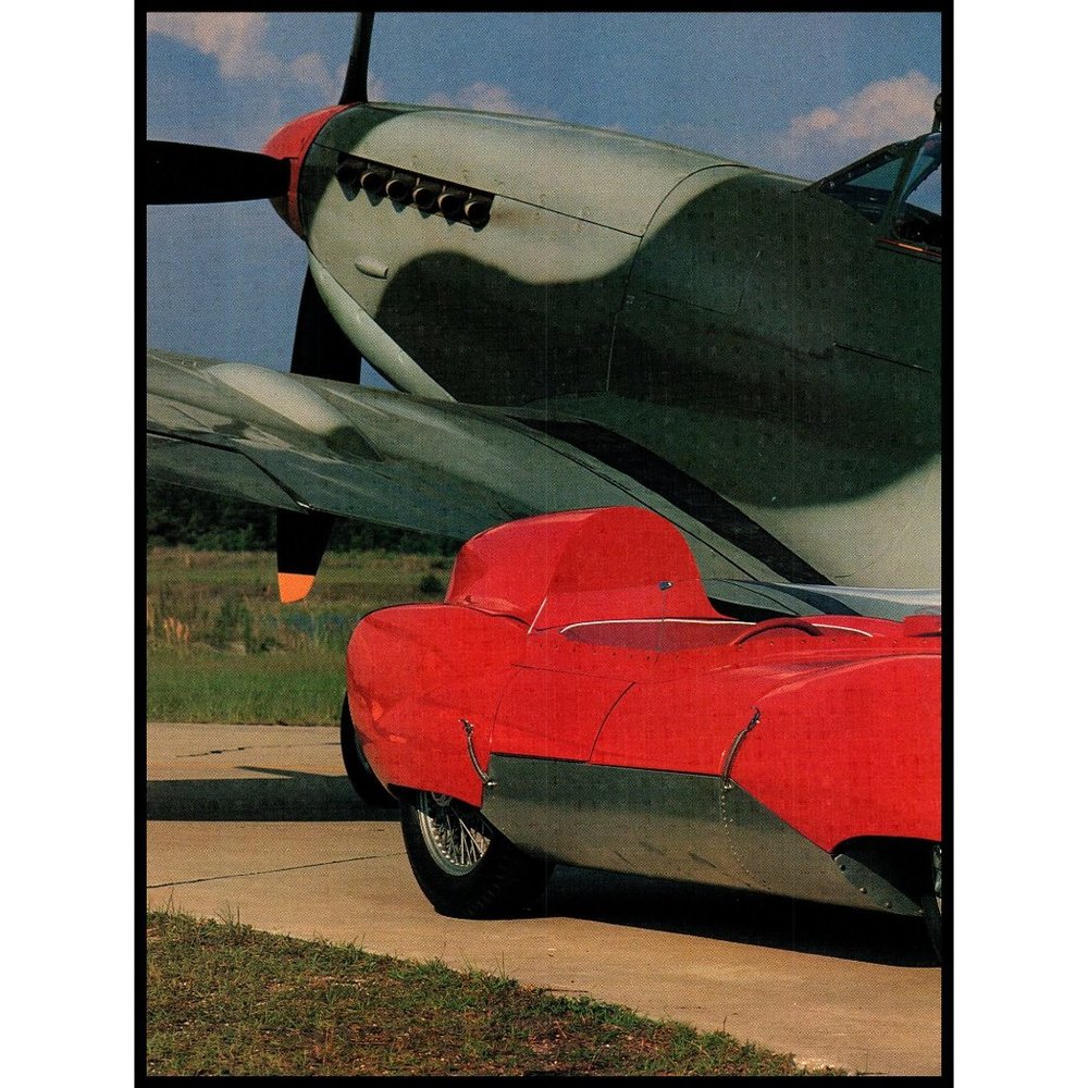 1956 Lotus Eleven 11 Convertible Sports Car 2 Page Vintage Print Ad Poster Art